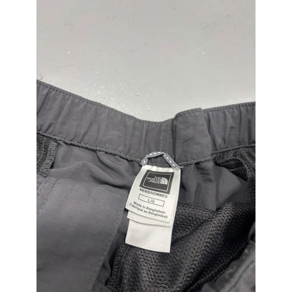 The North Face Mens Cargo Shorts Grey Nylon Hiking Belted Outdoor Size Large